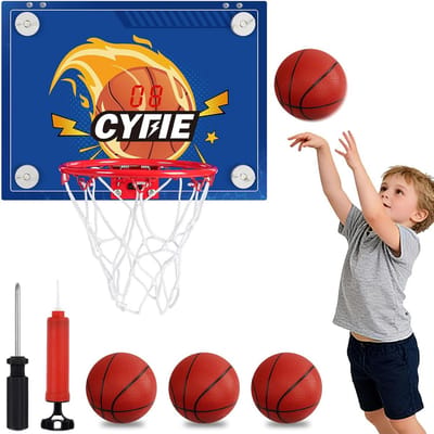 Basketbalkorf voor kinderen met puntenfunctie en akoestisch alarm
