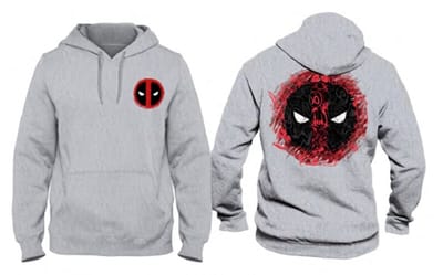 Marvel - Deadpool Logo Grijs Heren Sweat Hoodie - S