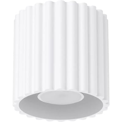 Sollux Lighting Plafondlamp Aura - GU10 - wit - aluminium - 10x10x10cm
