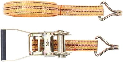 Ratelbanden - Spanbanden - Lading Zekeren - Dubbele J-haak - 10 ft 6600 lb - Geel