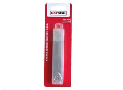 Hotdeal afbreekmes - 9 mm - set van 10 - Hervulbaar