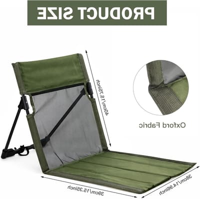 Opvouwbare strandstoel met rugleuning, ideaal voor tuin, wandelen en picknick, ademend en lichtgewicht ontwerp
