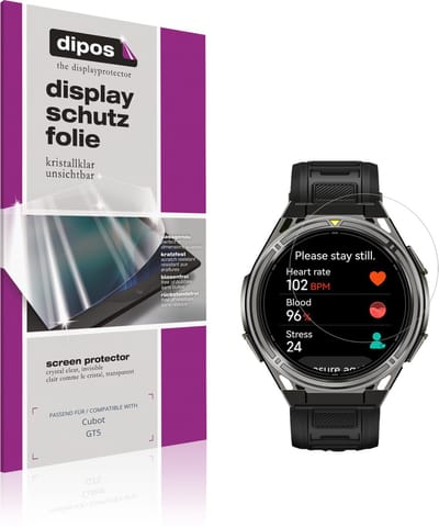 dipos – 6x Beschermfolie geschikt voor Cubot GT5 | Krasbestendige & heldere Screenprotector Ultra-Thin