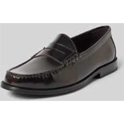 Loafers van leer met gladde zool model 'CLOUT MOVE'