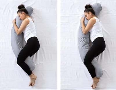 Equivera Zijslaapkussen Volwassenen - Zijslaapkussen - Lichaamskussen Zijslaper - Zijslaap Kussen Volwassenen - Zwangerschapskussen - Voedingskussen - Borstvoedingskussen - Body Pillow - Voor een comfortabele nachtrust!