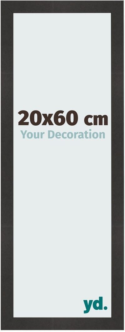 Your Decoration - Fotolijst 20x60 cm - MDF - Zwart Mat - Bologna