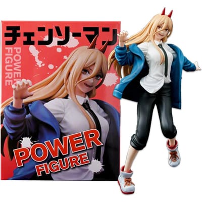 21cm Chainsaw Man Anime Denji Figuur Power Actiefiguur Pochita Figuur Scène Ornament Makima Model Pop Makima Verpakte Speelgoed PVC With box red