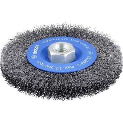 Bosch Accessories Schijfborstel, gegolfd, 115 mm, 0,3 mm, 11.000 omw/min, M14 2608622100 2608622100 1 stuk(s)