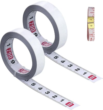 Dailygoods- Meetlint 3 m - Zelfklevend - 2 Stuks - Waterdicht - Slijtvast - Hoge kwaliteit, robuust en duurzaam - Meetlat