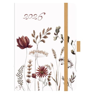 Luxe agenda groot- Autumn Flowers - 2026