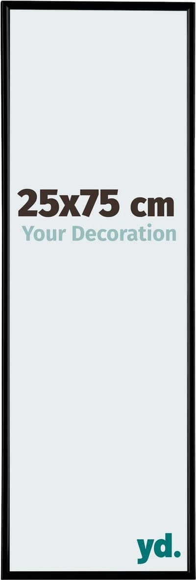 Your Decoration - Fotolijst 25x75 cm - Kunststof - Zwart Mat - Evry