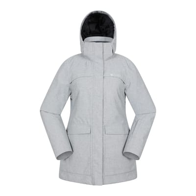Mountain Warehouse Dames Snowdrift Waterdichte Ski Jas (Lichtgrijs)