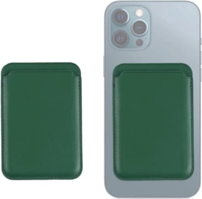 Waeyz - Magnetische Kaarthouder Geschikt Voor iPhone Magsafe - Magnetische Wallet Card Holder - Pasjeshouder Geschikt Voor iPhone 12/13/14/15/16 - Groen