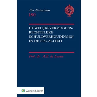 Huwelijksvermogensrechtelijke Schuldverhoudingen In De Fiscaliteit - Ars Notariatus