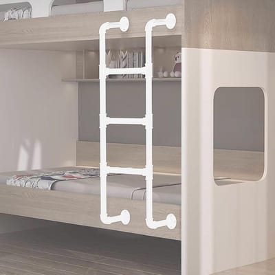Metalen Wandladder - Zolderladder Smeedijzer - Veilige Toegang Creëren - Verstelbare Lengte - 100-300 cm - Zwart