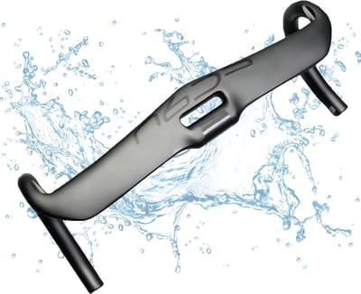 Racefiets Stuur - Bocht Stuur - Comfortabel Fietsen - Ergonomisch Ontwerp - 31.8mm x 400mm - Mat Zwart