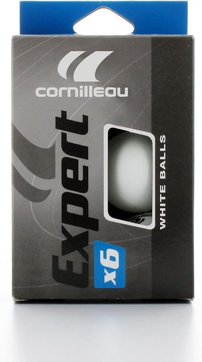 Tafeltennisballen 40 mm - Set van 6 - Wit - ITTF-goedgekeurd voor Training