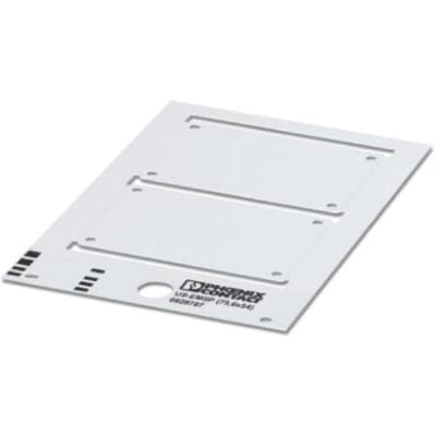 Phoenix Contact 0828927 US-EMSP (50X30) YE Apparaatmarkering Montagemethode: Schroeven, Nieten Markeringsvlak: 50 x 29.80 mm Geel Aantal markeringen: