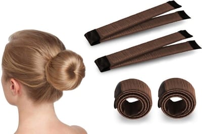 Magic Bun Maker | Set - 2 stuks  | Bruin | Maak De Perfecte Knot | Fashion Favorite - DisQounts