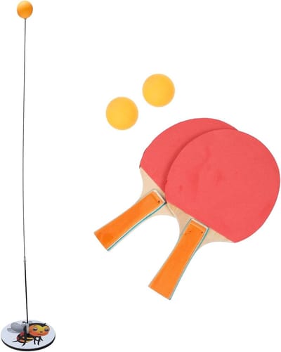 Tafeltennis Trainer Kit - Pingpong Oefen Set - Balans Verbeteren - Elastische Schacht - 90 x 16 x 16 cm