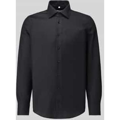 slim fit zakelijk overhemd van puur katoen
