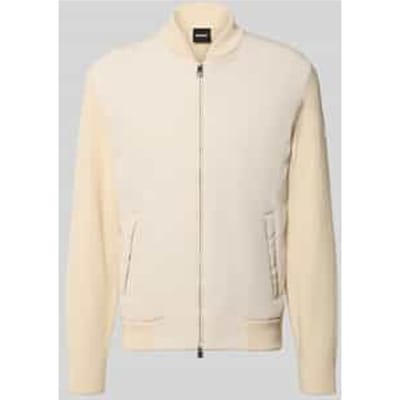 Regular fit gebreid jack van katoenmix Model 'C-UBAIO'