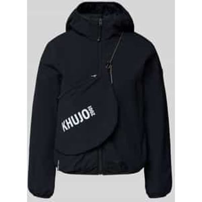 Jack met capuchon en labeldetail model 'SHELLY2'