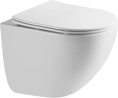 Dailygoods- Wandtoilet zonder kraag - Compact ontwerp - Spoelrandloos - Hygiënisch keramiek - Soft-close wc-bril - Onderhoudsvriendelijk oppervlak - Toilet