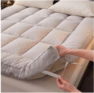 Vloermatras Opvouwbaar - Japanse Futon - Comfortabel Slapen - Extra Dikke Vulling - 150 x 200 cm - Grijs