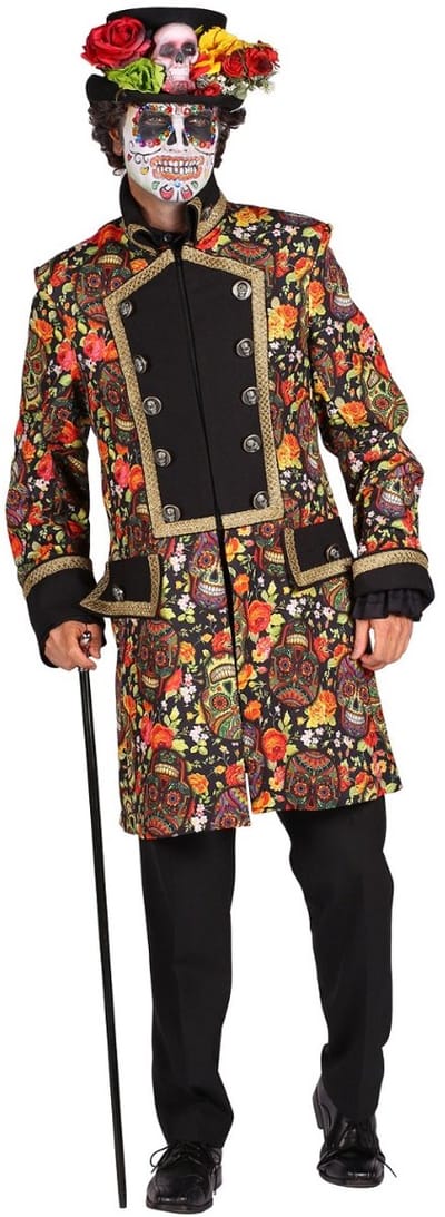 Jas Day of the Dead Volwassenen Mannen Multi Kleuren Maat L