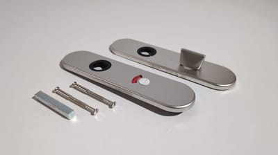 Langschild wc aluminium ovaal 63/8MM