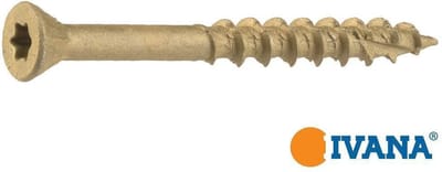 Ivana Vlonderschroef - Schroeven - AR-Coating Brons Platkop 60Â° Met Snijpunt TX-25 5.0x40/20 200 Stuks