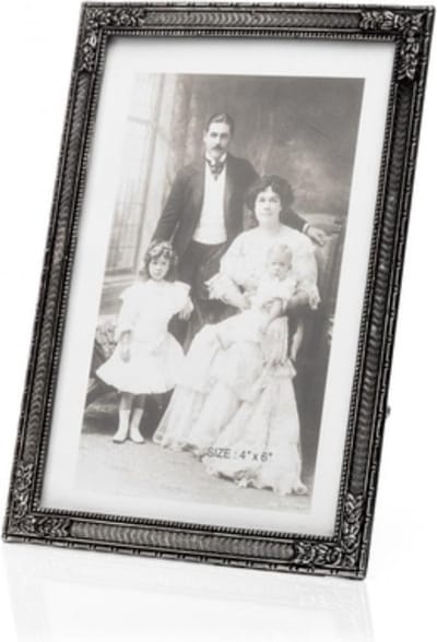 Lescadres Classic - Fotolijst - Hoek Bloem - Antiek Zilver - 10 x 15