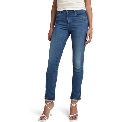 G-Star Noxer Straight Faded Neptune Blue Taglia: W27L32 | Jeans straight fit Outlet | Donna | Blu