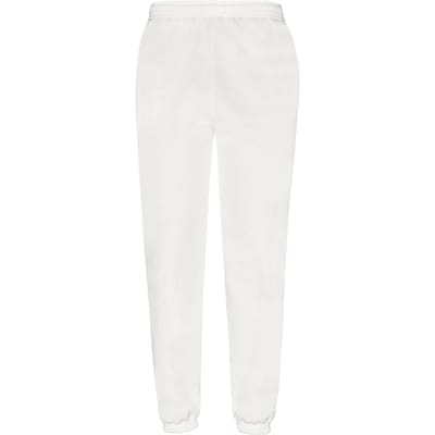 Fruit of the Loom Heren klassieke joggingbroek met elastiek (Wit)