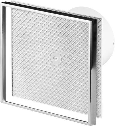 Badkamerventilator met Vochtsensor en Tegelbare Voorkant - Ø 100 mm