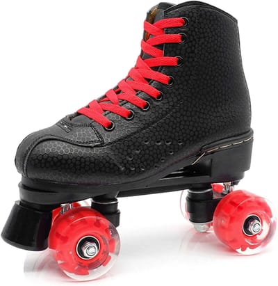 Rolschaatsen - Quad skates - Buitenplezier - LED verlichting - Unisex - Wit