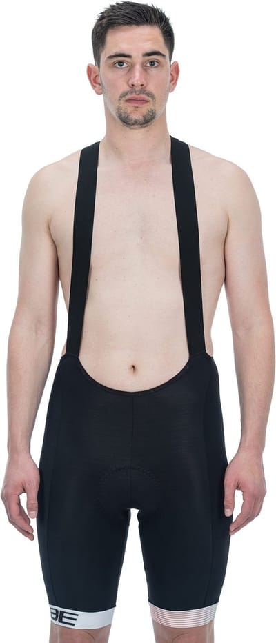CUBE TEAMLINE BIB SHORTS BLACK/WHITE S