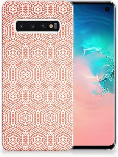 Samsung Galaxy S10 TPU bumper Pattern Orange