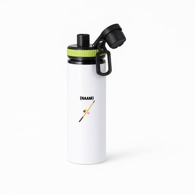Hacebo® - Biljart met eigen naam waterfles met draaidop groen - Biljart - Biljarter - Sport - water fles - 850ML