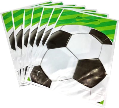 Okado Uitdeelzakjes Voetbal 10 Stuks – Snoepzakjes en Traktatie Zakjes voor Kinderfeestje – Plastic Zakjes 25 cm