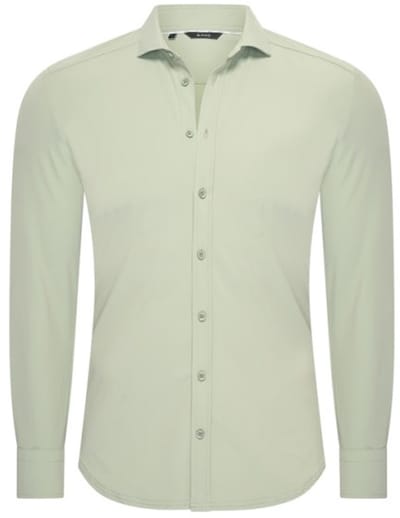 Travel Overhemd – Lange Mouw | Mi Piace – RM202010 Lilypad - Lilypad / S