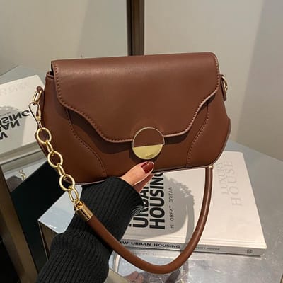 Niche Tas Dames Nieuw Trendy Koreaanse Stijl Modieuze Schoudertas Dames Retro Veelzijdige Crossbody Tas Dames brown