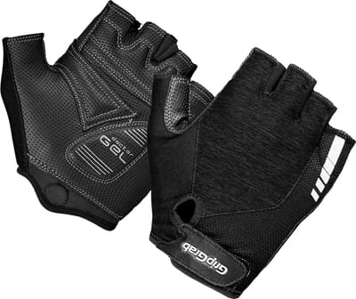 GripGrab - Women's ProGel Padded Korte Vinger Zomer Fietshandschoenen - Zwart - Vrouwen - Maat XS