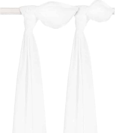 Jollein Hydrofiel Multidoek Basic 115x115cm - White - 2 Stuks