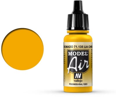 Vallejo Hobbyverf Acrylverf - 71135 Model Air IJA Chrome Yellow - Acryl Verf flesje - 17 ml
