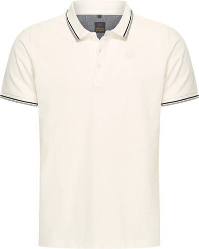 Mario Russo Polo shirt Edward - Polo Shirt Heren - Poloshirts heren - Katoen - Off White