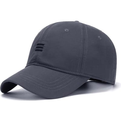 Casquette de Baseball Style Coréen Taille XL 65cm Printemps Été Extérieur Grande Taille de Tête Séchage Rapide Protection Solaire Casquette à Visière 56-60cm gray