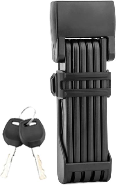 Fietslot Vouwslot - Scooter Beveiliging - Fietsen Beschermen - Stabiel Materiaal - 18x5 cm - Zwart