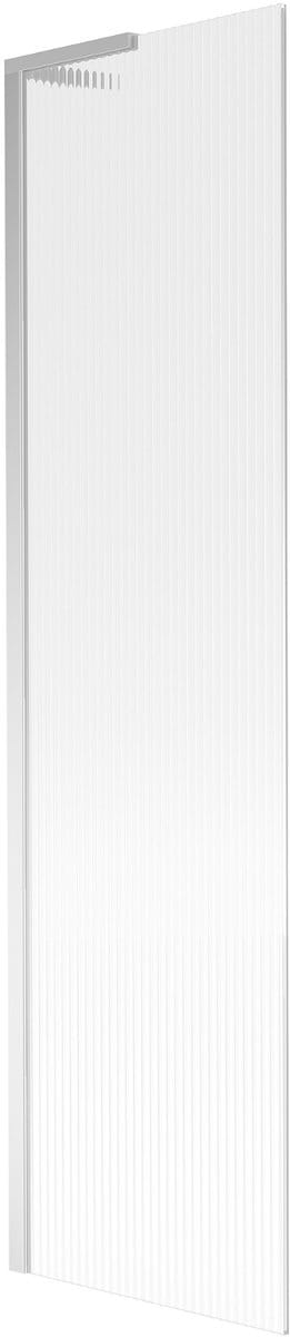 Mexen Next L badwand 1-delig 50 x 150 , strepen, chroom - 895-050-000-03-09-01